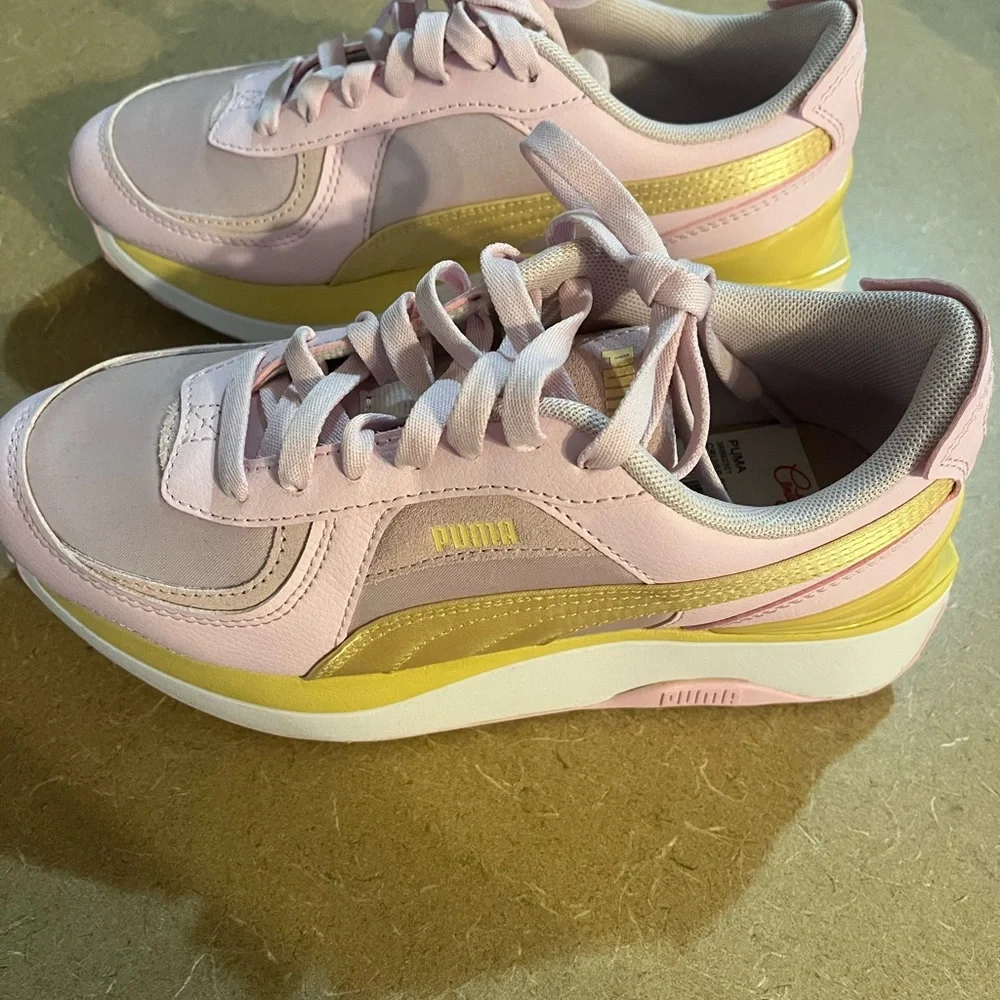 Puma Women’s Cruise Rider Nu Satin Lace Up Casual Sneaker Shoes